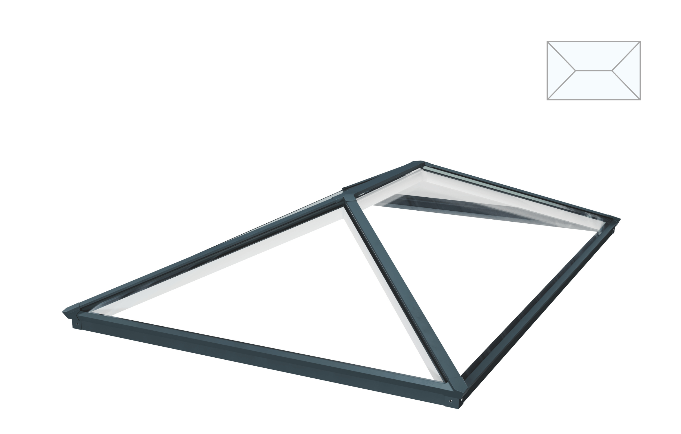 Brett Martin Lichtstraat 200x250 cm Modern Plat Dak Premium Dakramen